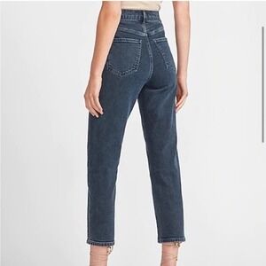 Express Mom Jean Super High Rise Dark Wash Size 2